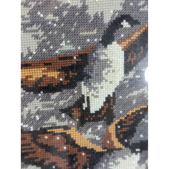 Framed Cross-Stitch Canadian Geese In Flight Monarch CS32 - Picture 3 of 5